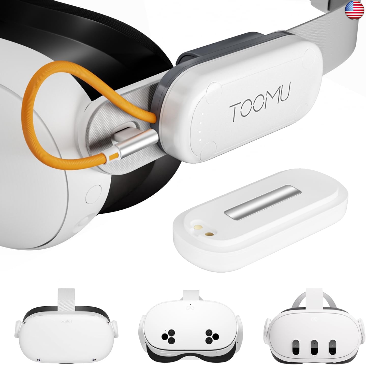 Dual Battery Pack Set for Meta Quest 2 / Quest 3 / Quest 3S